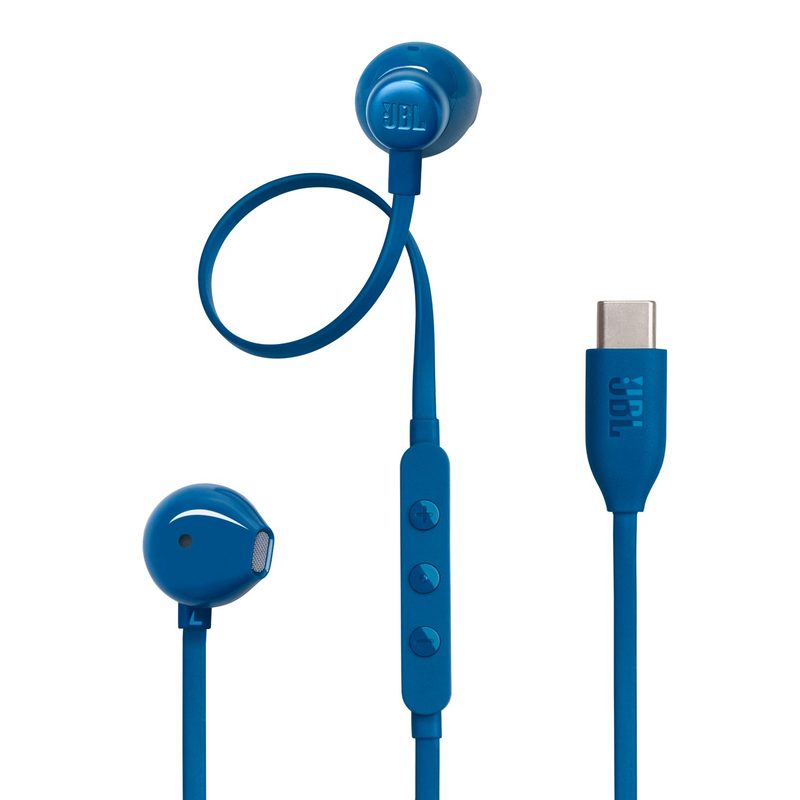 JBL Tune 305C Headset Wired In-ear Calls/Music USB Type-C Blue