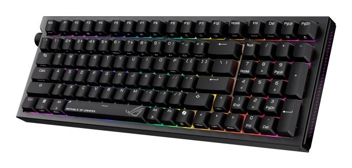 ASUS ROG Strix Morph 96 keyboard Gaming USB + RF Wireless + Bluetooth QWERTZ German Black