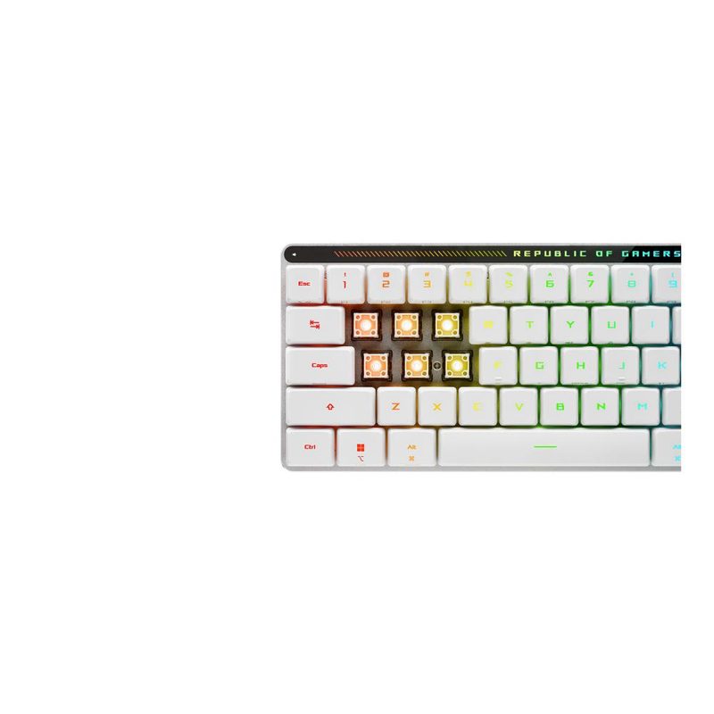 ASUS 90MP03EC-BKSA10 keyboard Gaming USB + RF Wireless + Bluetooth White