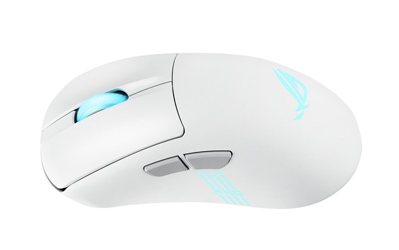 ASUS ROG Keris II Origin WHT mouse Gaming Right-hand RF Wireless + Bluetooth + USB Type-A Optical 42000 DPI