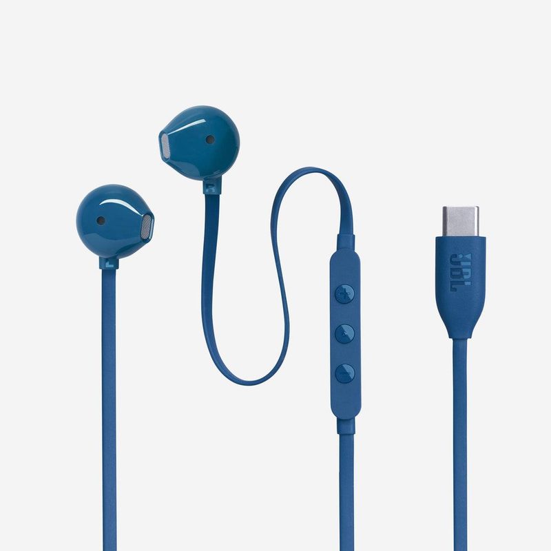 JBL Tune 305C Headset Wired In-ear Calls/Music USB Type-C Blue