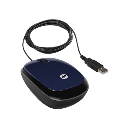 MOUSE HP USB WIRE MOUSE X1200 [H6F00AA]- BLUE
