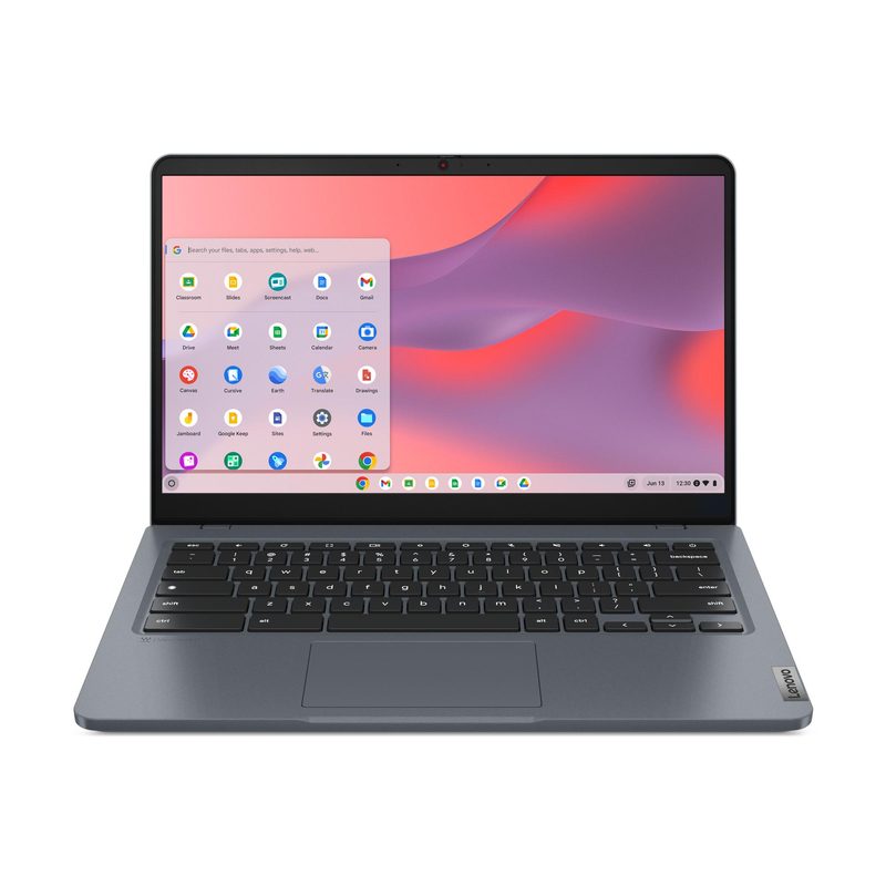 Lenovo 14e Chromebook Gen 3 N100 35.6 cm (14") Touchscreen Full HD 4 GB LPDDR5-SDRAM 32 GB eMMC Wi-Fi 6E (802.11ax) ChromeOS Grey French