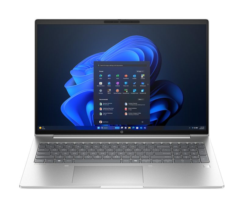 HP ProBook 4 G1i AI Intel Core Ultra 5 225U Laptop 40.6 cm (16") WUXGA 16 GB DDR5-SDRAM 512 GB SSD Wi-Fi 6E (802.11ax) Windows 11 Pro AI PC Silver