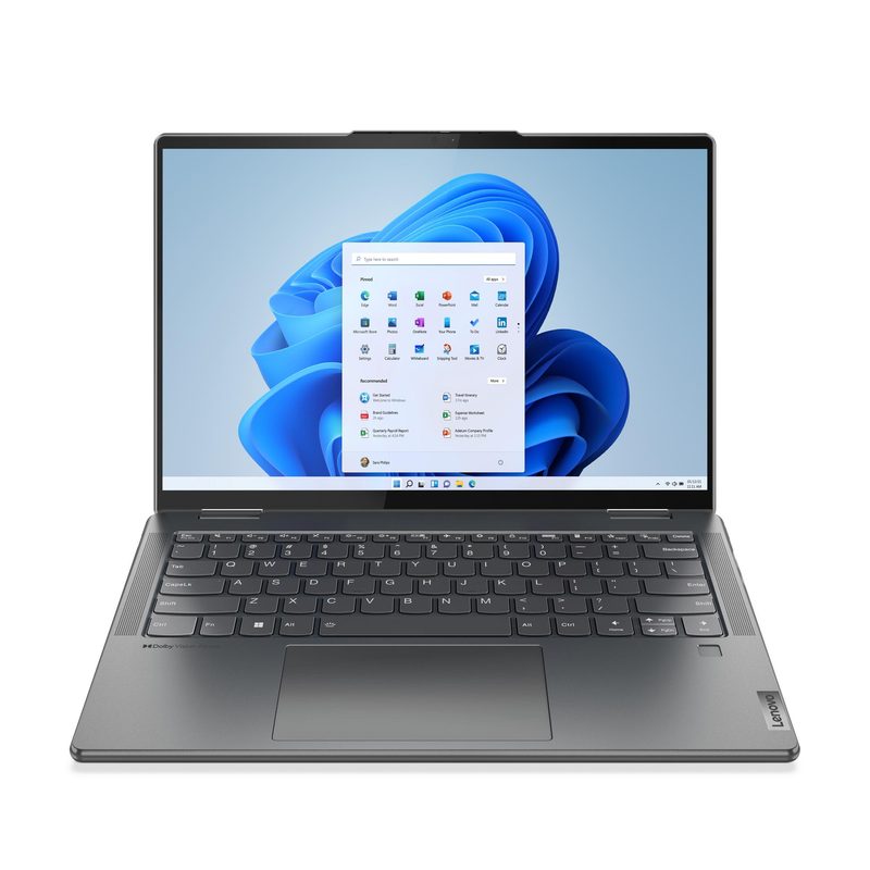 Lenovo Yoga 7 14IAL7 Intel® Core™ i7 i7-1260P Hybrid (2-in-1) 35.6 cm (14") Touchscreen 2.8K 16 GB LPDDR5-SDRAM 1 TB SSD Wi-Fi 6E (802.11ax) Windows 11 Home Grey