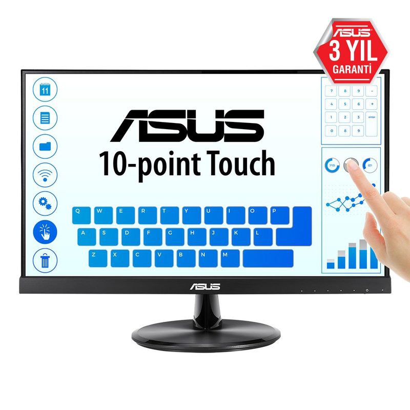 ASUS VT229H computer monitor 54.6 cm (21.5") 1920 x 1080 pixels Full HD LED Touchscreen Black