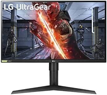 LG 27GL83A-B 27 Inch Ultragear QHD IPS 1ms NVIDIA G-SYNC Compatible Gaming Monitor, Black