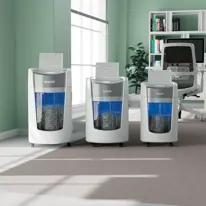 Leitz IQ OptiMax Home Office 225 Micro Cut Paper Shredder Security P5 15L - White