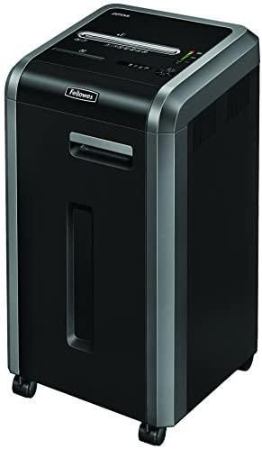 Fellowes Powershred 225Mi 100% Jam Proof 16-Sheet Micro-Cut Commercial Grade Paper Shredder (4620001), Black