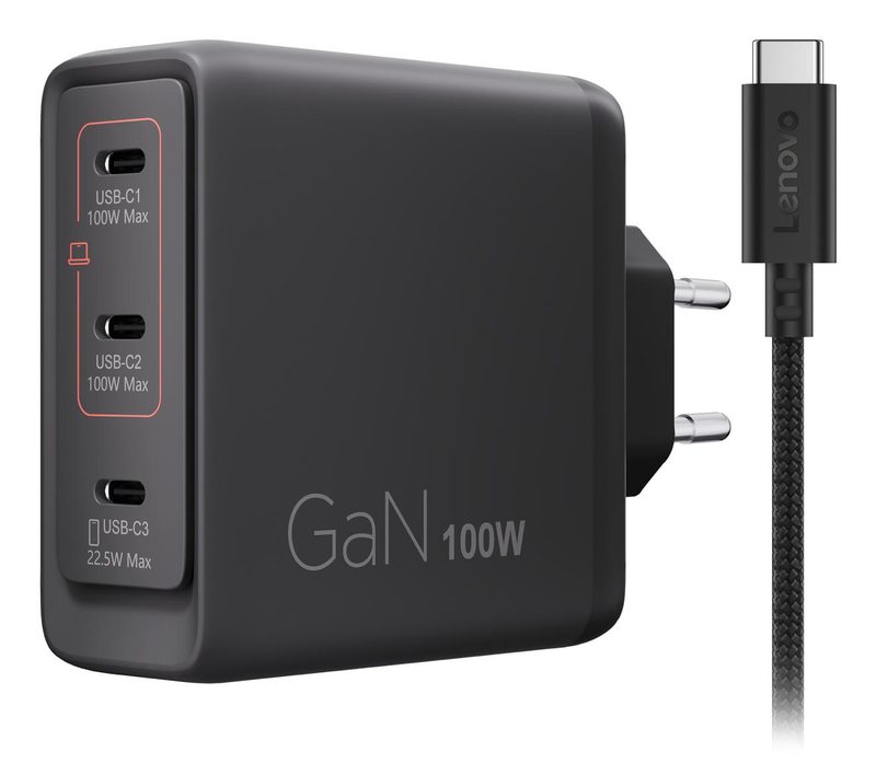 Lenovo 40AW100BEU mobile device charger Universal Black AC Indoor