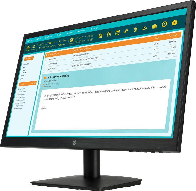 HP N223 computer monitor 54.6 cm (21.5") 1920 x 1080 pixels Full HD LED Black