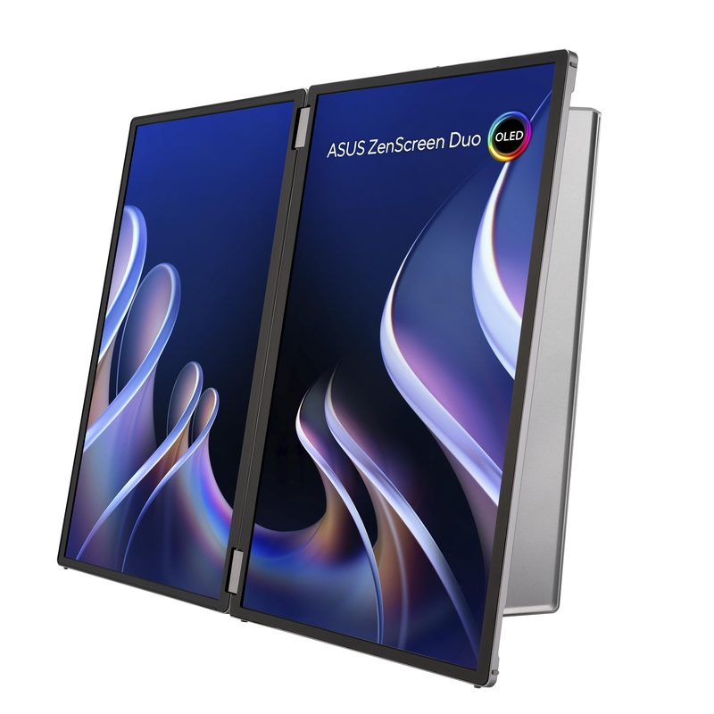 ASUS ZenScreen OLED ZenScreen Duo OLED MQ149CD computer monitor 35.6 cm (14") 1920 x 1200 pixels WUXGA Silver