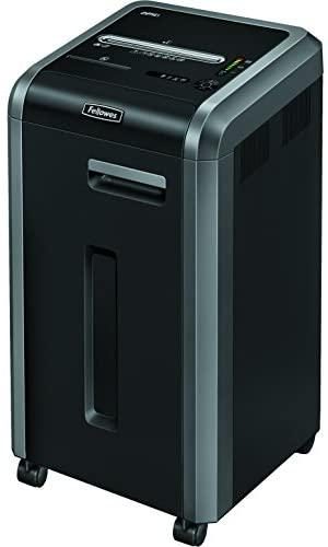 Fellowes Powershred 225Ci Shredder | 100% Jam Proof, 20-Sheet, Cross-Cut, Commercial Grade | 3825001 Model, Black