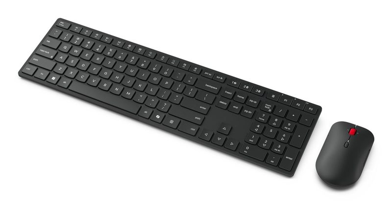 Lenovo 4X31S04810 keyboard Mouse included Office RF Wireless + Bluetooth US English Black