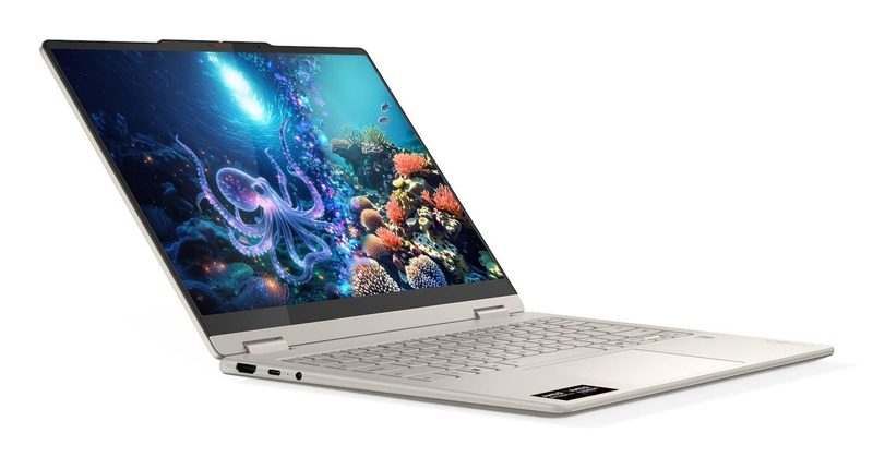 Lenovo Yoga 7 2-in-1 14AKP10 Copilot+ PC AMD Ryzen™ AI 5 340 Hybrid (2-in-1) 35.6 cm (14") Touchscreen WUXGA 16 GB LPDDR5x-SDRAM 512 GB SSD Wi-Fi 7 (802.11be) Windows 11 Home Grey English