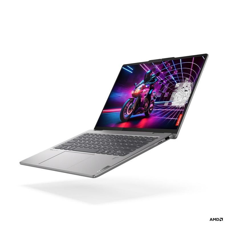 Lenovo Yoga 7 2-in-1 14AHP9 AMD Ryzen™ 7 8840HS Hybrid (2-in-1) 35.6 cm (14") Touchscreen WUXGA 16 GB LPDDR5x-SDRAM 1 TB SSD Wi-Fi 6E (802.11ax) Windows 11 Pro Grey US English