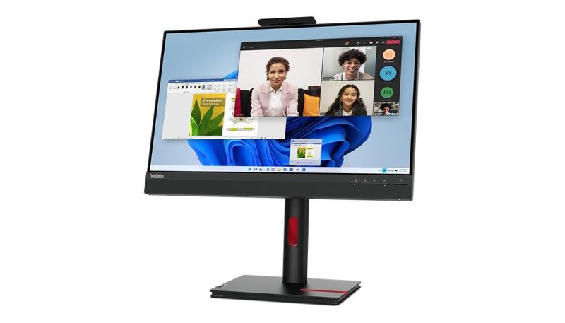 Lenovo ThinkCentre Tiny-In-One 24 computer monitor 60.5 cm (23.8") 1920 x 1080 pixels Full HD LCD Touchscreen Black