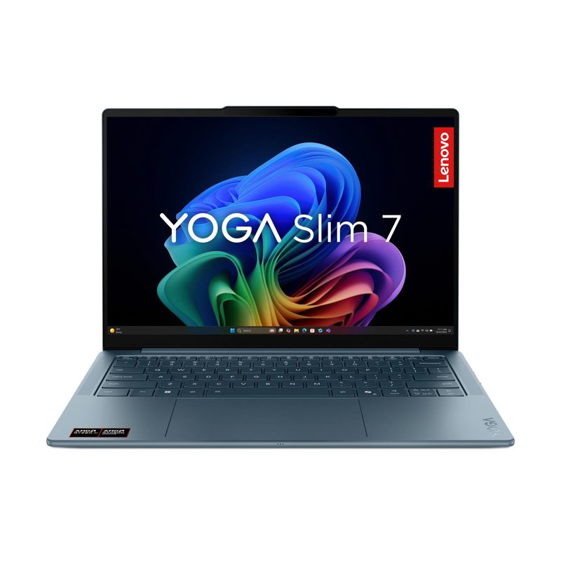 Lenovo Yoga Slim 7 14AKP10 Copilot+ PC AMD Ryzen™ AI 5 330 Laptop 35.6 cm (14") WUXGA 16 GB LPDDR5x-SDRAM 512 GB SSD Wi-Fi 7 (802.11be) Windows 11 Home Teal Italian