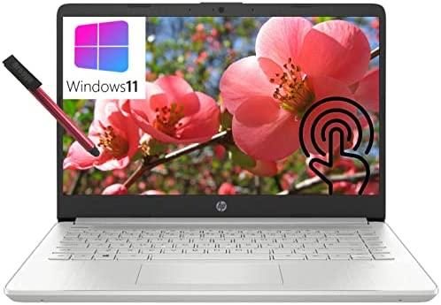 [Windows 11 S] HP 14 14″ Touchscreen Laptop Computer, Intel Core i3 1115G4 up to 3.2GHz (Beat i5-8365U), 8GB DDR4 RAM, 512GB PCIe SSD, 802.11AC WiFi, Bluetooth 4.2, Webcam, Silver, 64GB Flash Stylus