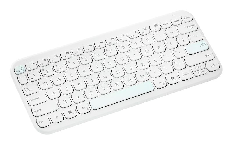 ASUS Marshmallow KW100 keyboard Home Bluetooth QWERTY US International Beige