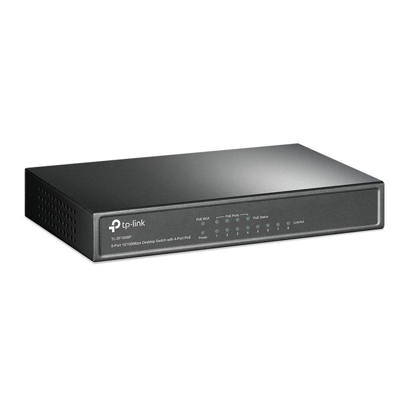 TP-Link TL-SF1008P Unmanaged Fast Ethernet (10/100) Power over Ethernet (PoE) Olive