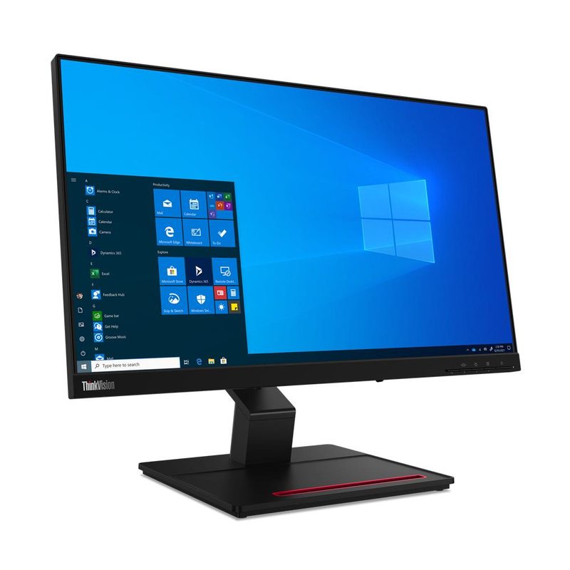 Lenovo ThinkVision T24t-20 computer monitor 60.5 cm (23.8") 1920 x 1080 pixels Full HD LED Touchscreen Black