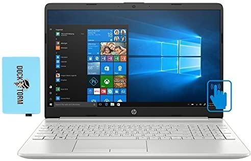 HP 15t-dw300 Home & Business Laptop (Intel i7-1165G7 4-Core, 32GB RAM, 512GB PCIe SSD, Intel Iris Xe, 15.6″ Touch HD (1366×768), WiFi, Bluetooth, Webcam, 1xUSB 3.2, 1xHDMI, Win 11 Home) with Hub