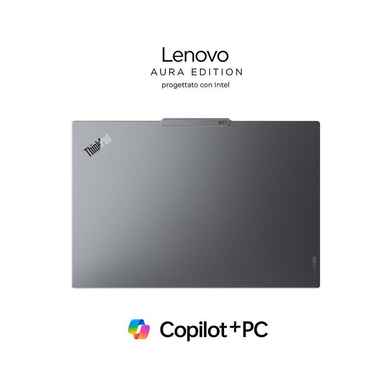 Lenovo ThinkPad X9-15 Gen 1 Copilot+ PC Intel Core Ultra 7 258V Laptop 38.9 cm (15.3") 2.8K 32 GB LPDDR5x-SDRAM 1 TB SSD Wi-Fi 7 (802.11be) Windows 11 Pro Grey QWERTY Italian
