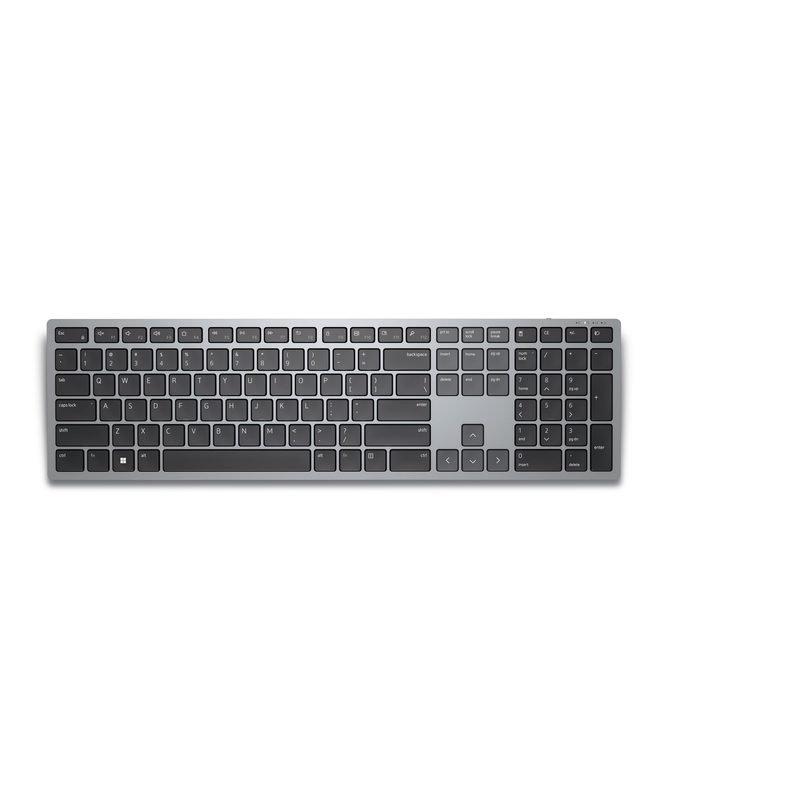 DELL KB700 keyboard Office RF Wireless + Bluetooth Canadian Grey