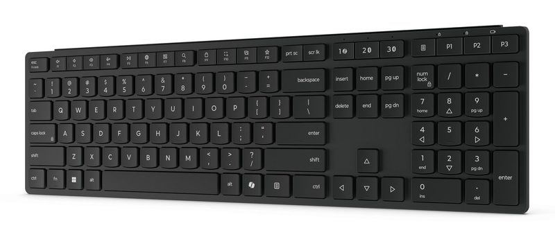 Lenovo Wireless Multi-Mode Pro 6000 keyboard Home/Office RF Wireless + Bluetooth QWERTY US English Black