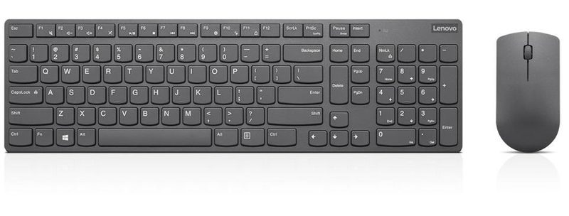 Lenovo GX30T11596 keyboard Mouse included Home/Office RF Wireless German Grey