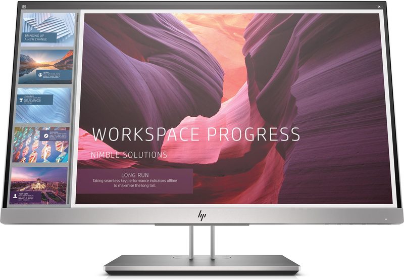HP E223d computer monitor 54.6 cm (21.5") 1920 x 1080 pixels Full HD LED Black, Silver