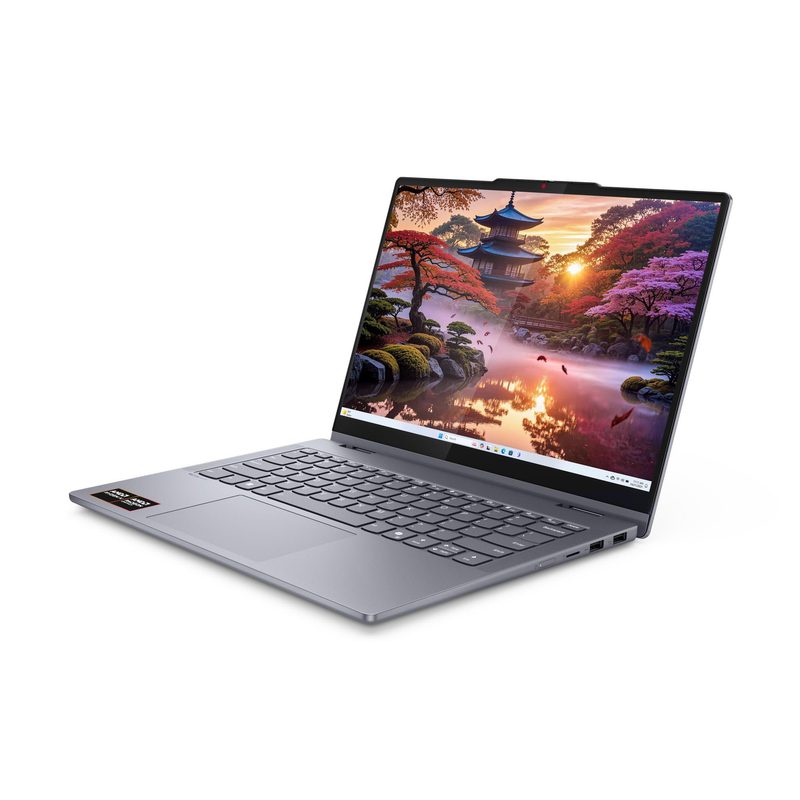 Lenovo IdeaPad 5 2-in-1 14AKP10 Copilot+ PC AMD Ryzen™ AI 5 340 Hybrid (2-in-1) 35.6 cm (14") Touchscreen WUXGA 16 GB LPDDR5x-SDRAM 512 GB SSD Wi-Fi 7 (802.11be) Windows 11 Home Grey German