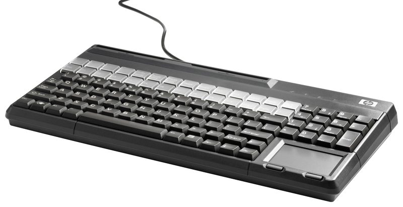HP POS with MSR Belgium - Tastatur - AZERTY keyboard Office USB Black