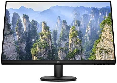 HP V27i FHD Monitor | 27-inch Diagonal Full HD Computer Monitor with IPS Panel and 3-Sided Micro Edge Design | Low Blue Light Screen with HDMI and VGA Ports | (9SV92AA#ABA) Black