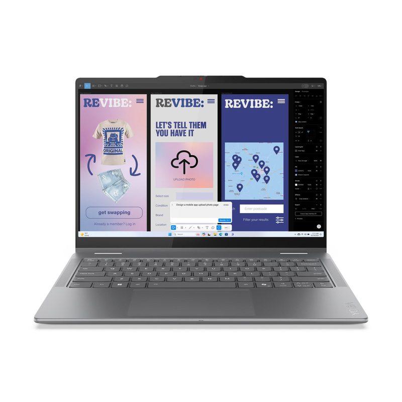 Lenovo Yoga 7 2-in-1 14ILL10 Copilot+ PC Intel Core Ultra 5 226V Hybrid (2-in-1) 35.6 cm (14") Touchscreen WUXGA 16 GB LPDDR5x-SDRAM 1 TB SSD Wi-Fi 7 (802.11be) Windows 11 Home Grey English