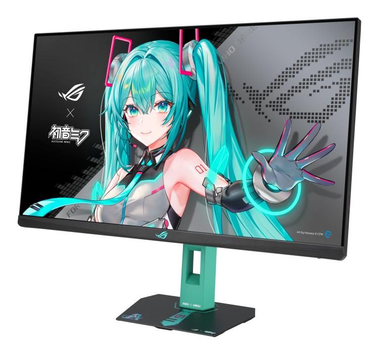 ASUS ROG Strix XG27ACMEG-G Hatsune Miku Edition computer monitor 68.6 cm (27") 2560 x 1440 pixels Wide Quad HD LCD Multicolour