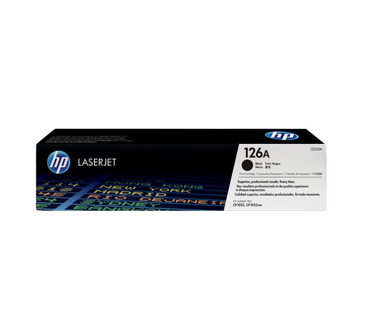 HP 126A Black Original LaserJet Toner Cartridge (CE310A)