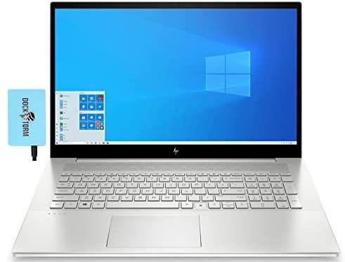 HP Envy 17t-cg 4K Ultra HD IPS Home & Business Laptop (Intel i7-1165G7 4-Core, 32GB RAM, 1TB m.2 SATA SSD + 1TB HDD, MX450, 17.3″ (3840×2160), Backlit KB, Fingerprint, WiFi 6, Win 11 Home) w/Hub