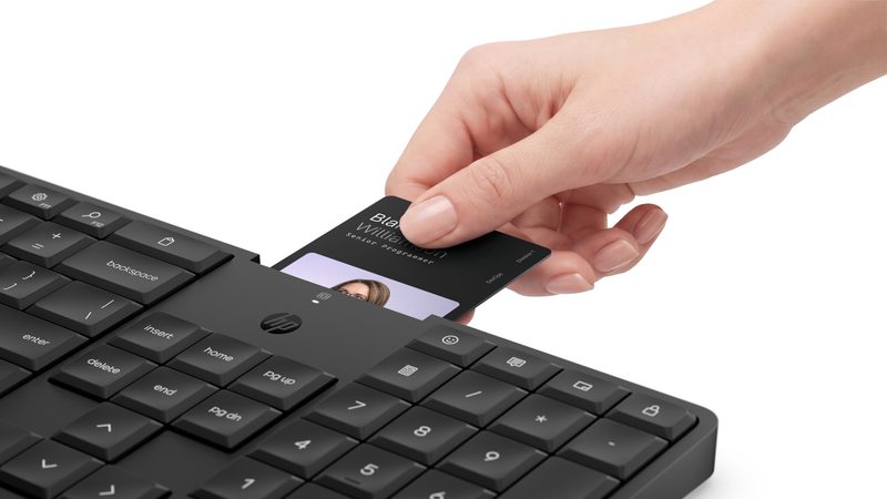 HP 375K Secure Smartcard KBD EMEA-INTL E keyboard Black