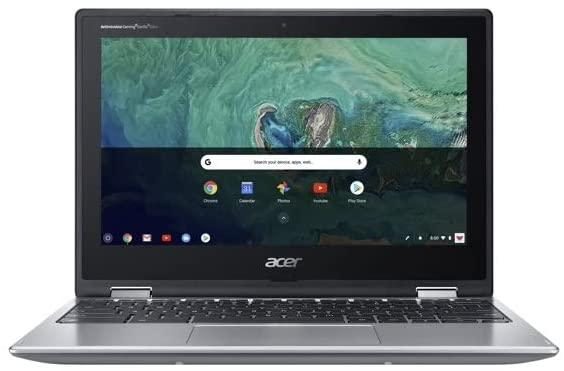 Acer Chromebook Spin 311 Laptop, 11.6” HD Touchscreen IPS Display, Intel Celeron N3350 Processor, 4GB RAM, 32GB eMMC, Bluetooth, 802.11ac, Webcam, Chrome OS, Silver, W/ MD Accessories