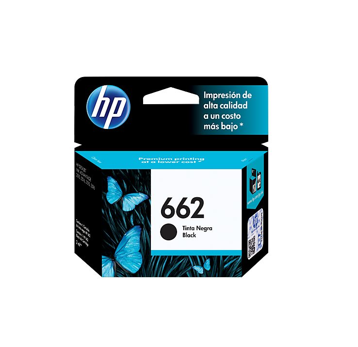 HP 662 Black Black Original Ink Advantage Cartridge CZ103AC