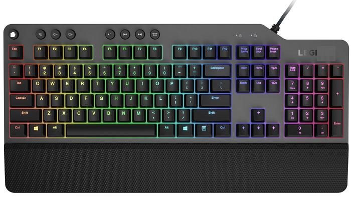 Lenovo Legion K500 keyboard Gaming USB Portuguese Black, Grey