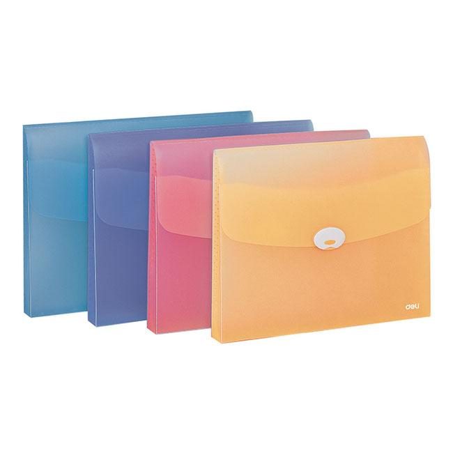 Deli Document Brief Case Plastic A4 (Assorted)