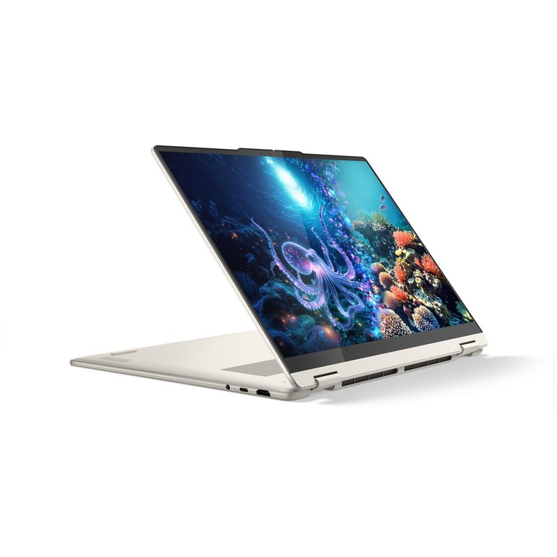 Lenovo Yoga 7 2-in-1 16AKP10 Copilot+ PC AMD Ryzen™ AI 7 350 Hybrid (2-in-1) 40.6 cm (16") Touchscreen 2.8K 32 GB LPDDR5x-SDRAM 1 TB SSD Wi-Fi 7 (802.11be) Windows 11 Home Seashell (colour) Swiss
