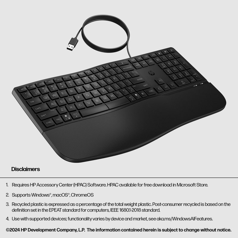 HP 480 Comfort Wired Keyboard