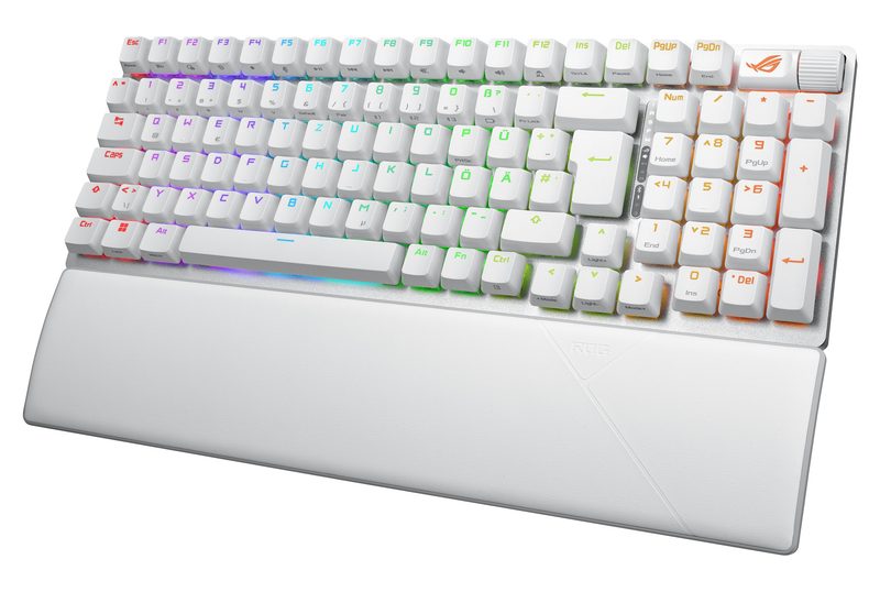 ASUS ROG Strix Scope II 96 Wireless keyboard Gaming USB + RF Wireless + Bluetooth QWERTZ German White