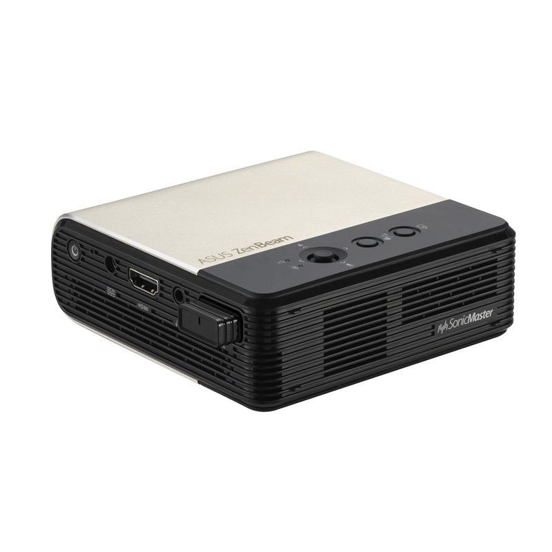 ASUS ZenBeam E2 Standard throw projector DLP WVGA (854x480) Black, Gold