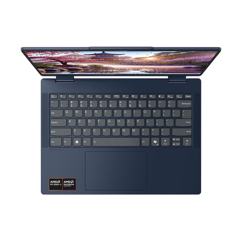 Lenovo IdeaPad 5 2-in-1 14AKP10 Copilot+ PC AMD Ryzen™ AI 7 350 Hybrid (2-in-1) 35.6 cm (14") Touchscreen WUXGA 16 GB LPDDR5x-SDRAM 1 TB SSD Wi-Fi 7 (802.11be) Windows 11 Home Blue German