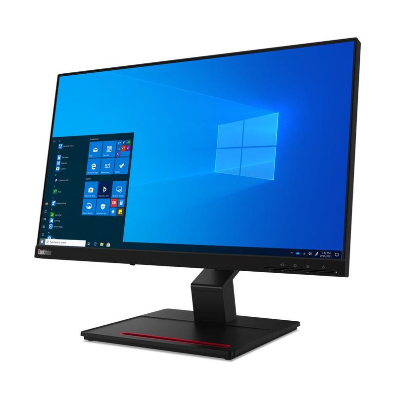 Lenovo ThinkVision T24t-20 computer monitor 60.5 cm (23.8") 1920 x 1080 pixels Full HD LED Touchscreen Black